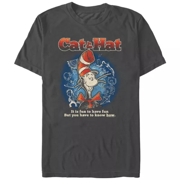 Мужская футболка с принтом "Доктор Сьюз: Кот в шляпе — веселиться весело" Licensed Character, серый
Мужская футболка с принтом "Доктор Сьюз: Кот в шляпе — веселиться весело" Licensed Character, серый