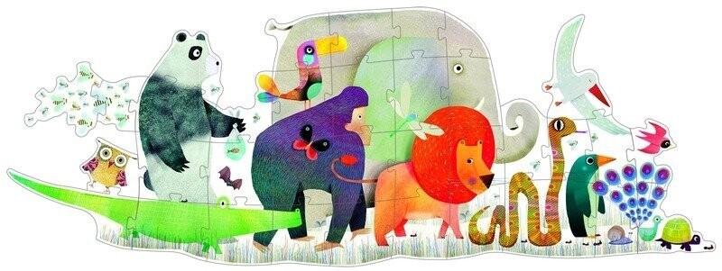 Картонный пазл Xxl, Парад животных Джеко Djeco
Картонный пазл Xxl, Парад животных Джеко Djeco