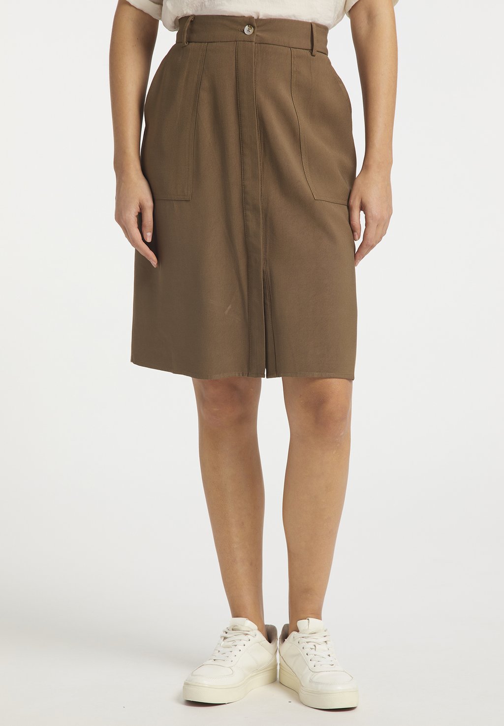 Юбка А-силуэта DreiMaster, оливковый
Юбка А-силуэта DreiMaster, оливковый