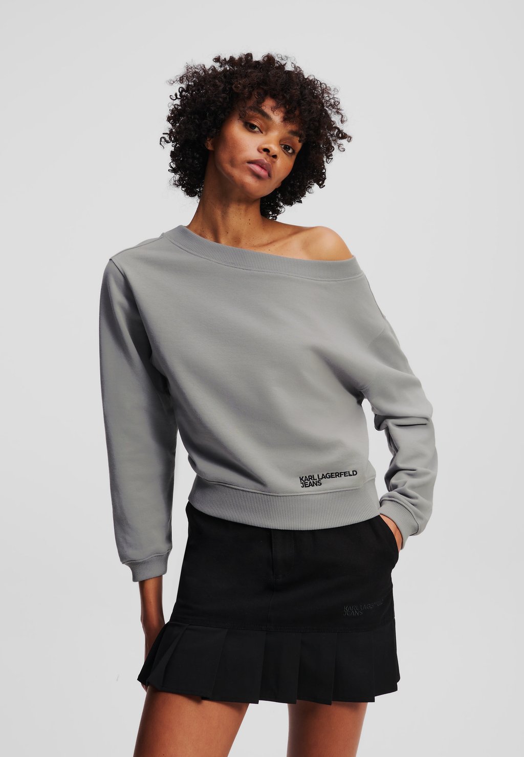 Толстовка KARL LAGERFELD JEANS, серый 
Толстовка KARL LAGERFELD JEANS, серый