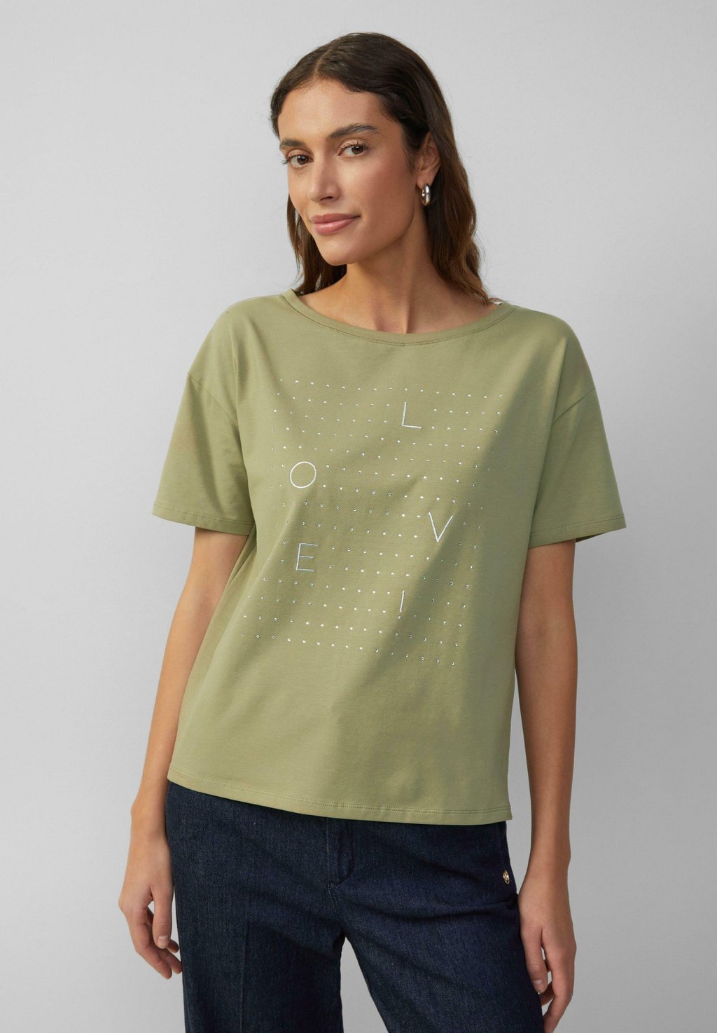 Футболка с принтом s.Oliver BLACK LABEL, темно-зеленый
Футболка с принтом s.Oliver BLACK LABEL, темно-зеленый