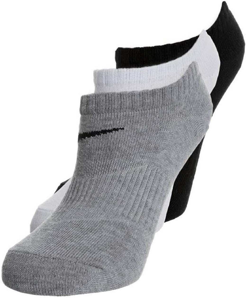 NIKE Men's Socks (3 Pack), White, Talla única, Black/Grey/White
NIKE Men's Socks (3 Pack), White, Talla única, Black/Grey/White