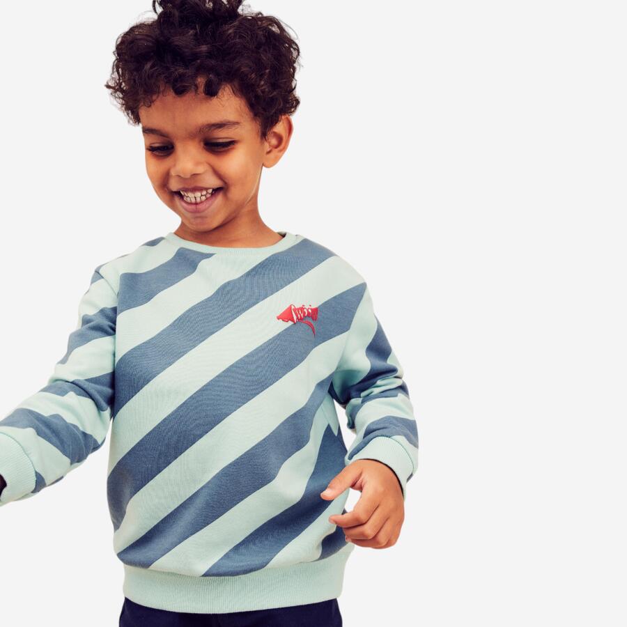 DOMYOS Толстовка детская базовая - сине-бирюзовая с полосками
DOMYOS Толстовка детская базовая - сине-бирюзовая с полосками