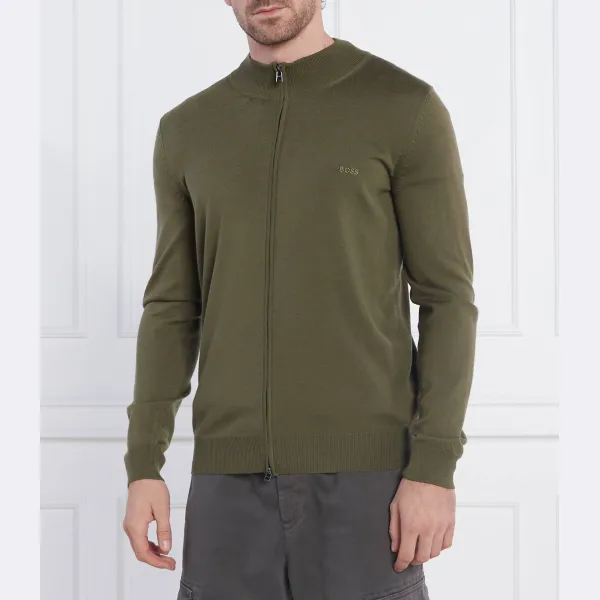 Облегающий свитер из шерсти Albany Boss, хаки
Облегающий свитер из шерсти Albany Boss, хаки