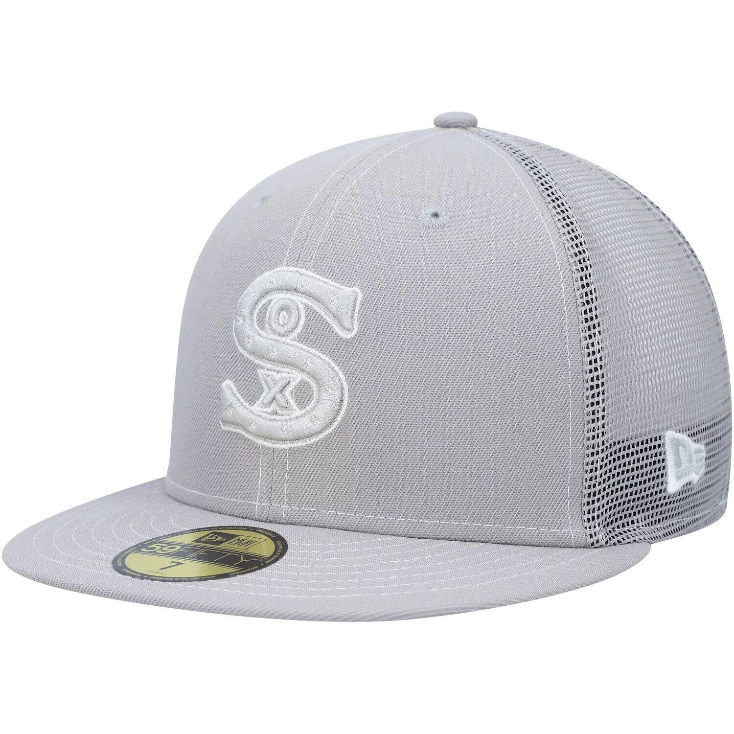 Мужская серая кепка New Era Chicago White Sox 2023 для тренировки мяча на поле 59FIFTY Облегающая шляпа
Мужская серая кепка New Era Chicago White Sox 2023 для тренировки мяча на поле 59FIFTY Облегающая шляпа