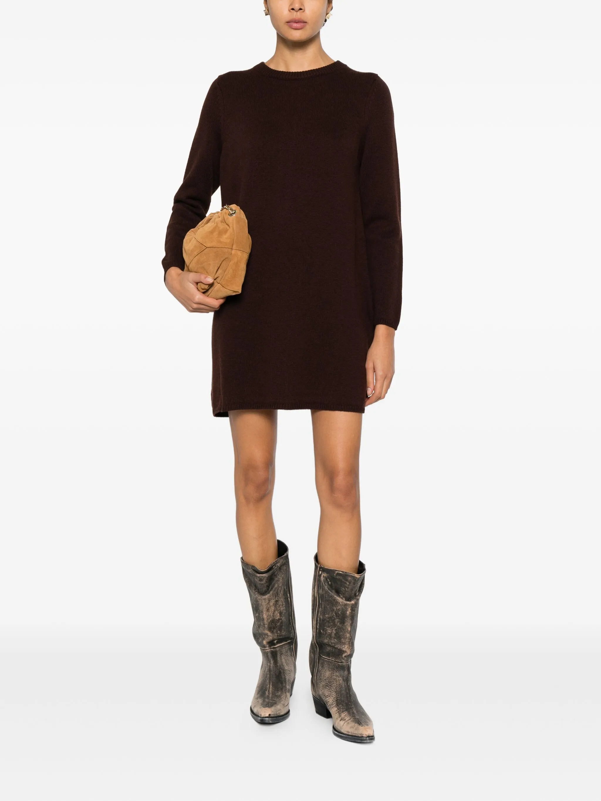 Элегантное мини-платье с круглым вырезом Ba&Sh, коричневый
Элегантное мини-платье с круглым вырезом Ba&Sh, коричневый