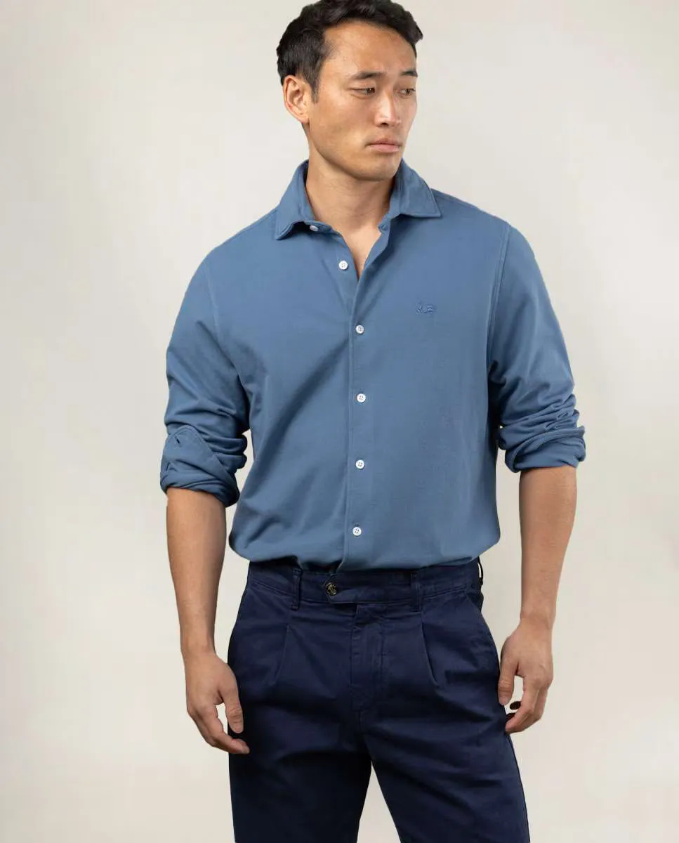 Рубашка пике мужская классического кроя однотонная Scotta 1985, индиго/синий
Рубашка пике мужская классического кроя однотонная Scotta 1985, индиго/синий