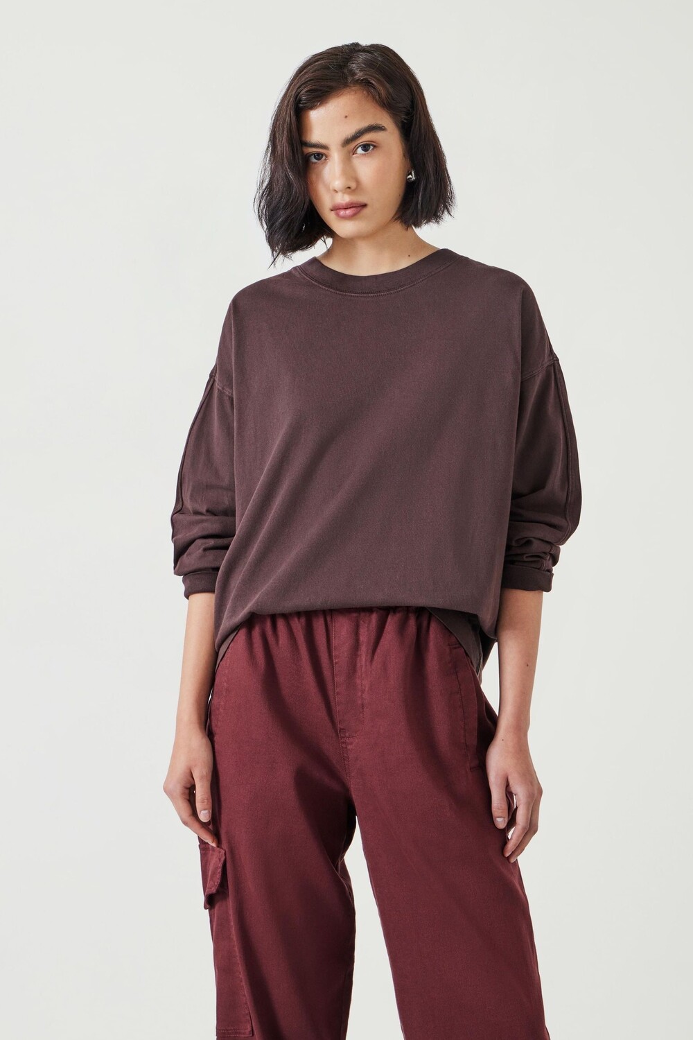 Футболка свободного кроя Flo из 100% хлопка с длинными рукавами Hush, коричневый
Футболка свободного кроя Flo из 100% хлопка с длинными рукавами Hush, коричневый