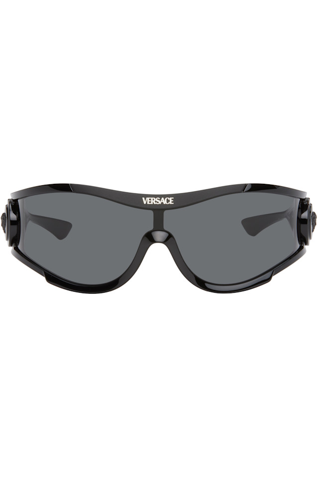 Медный медальон солнцезащитные очки в форме щита Medusa Versace, черный
Медный медальон солнцезащитные очки в форме щита Medusa Versace, черный