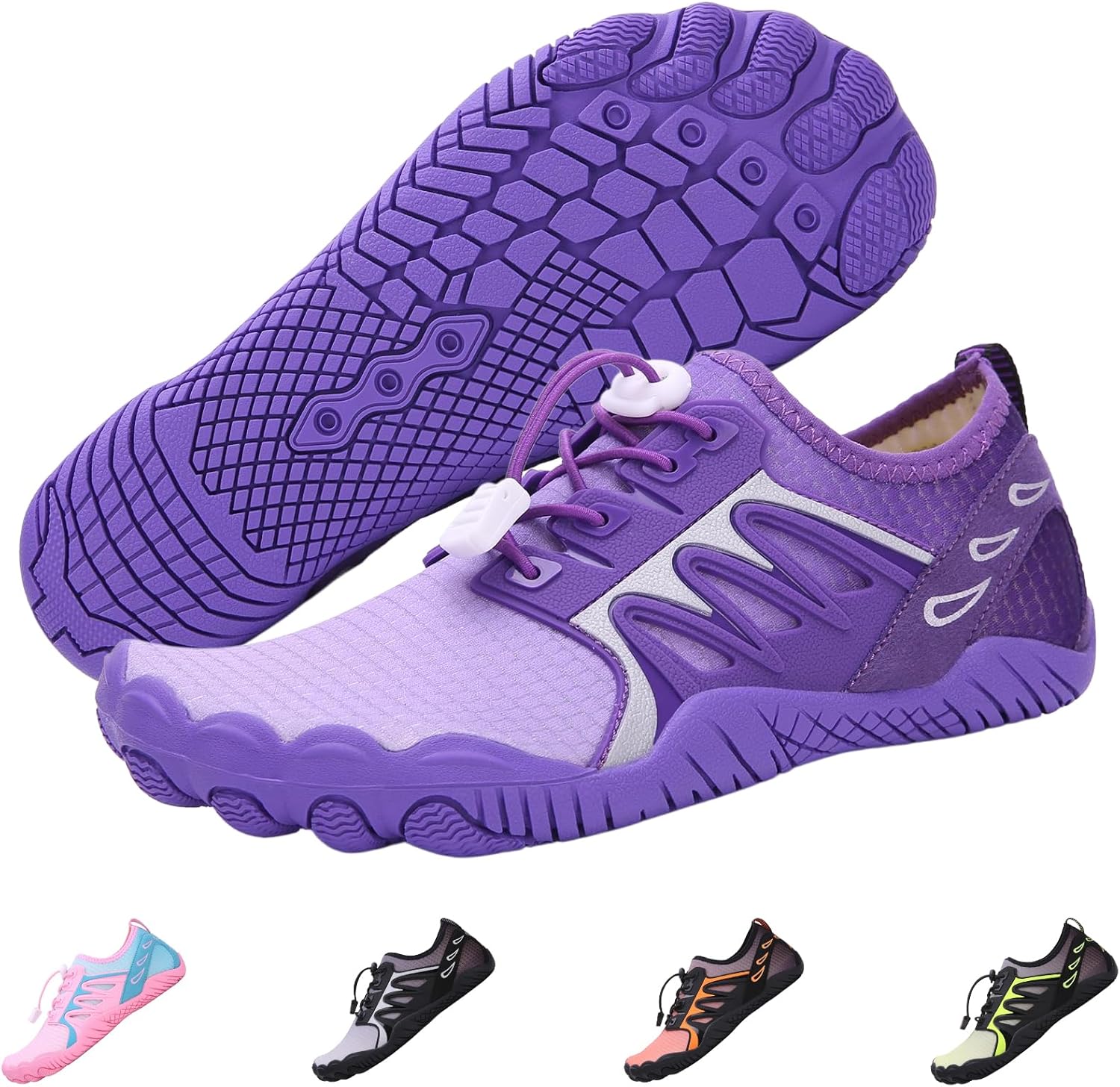 Кроссовки для походов для женщин и мужчин, кроссовки для трейлраннинга, нескользящие дышащие походные ботинки, тренировочная обувь, водные обувь с широким носком Foehiex, пурпурный
Кроссовки для походов для женщин и мужчин, кроссовки для трейлраннинга, нескользящие дышащие походные ботинки, тренировочная обувь, водные обувь с широким носком Foehiex, пурпурный