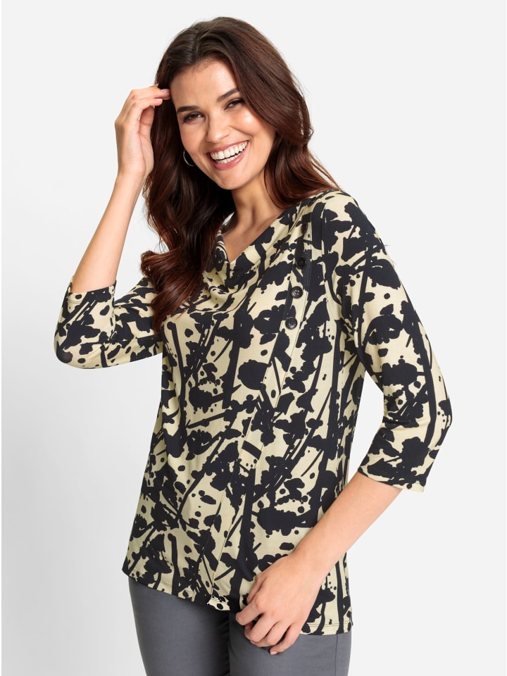 Рубашка с принтом ванили и черного цвета WITT WEIDEN
Рубашка с принтом ванили и черного цвета WITT WEIDEN