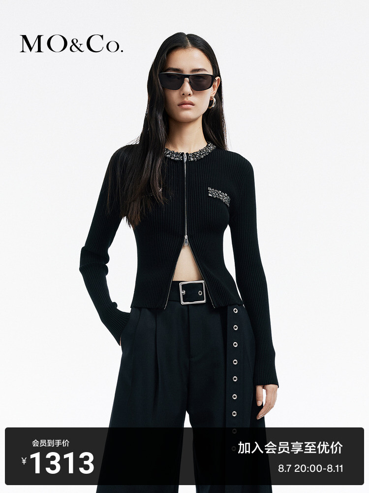 Кардиган тонкий Moco 2024 с двойной молнией, черный
Кардиган тонкий Moco 2024 с двойной молнией, черный