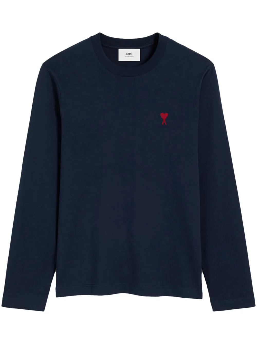 Рубашка с длинными рукавами и вышитым логотипом Ami Paris, синий
Рубашка с длинными рукавами и вышитым логотипом Ami Paris, синий