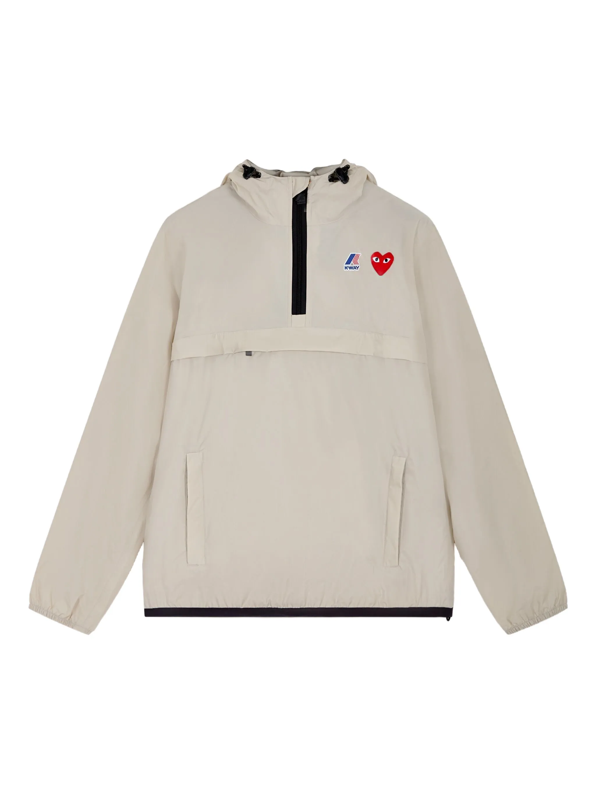 Плащ с логотипом из коллаборации с K-Way Comme Des Garçons Play, белый
Плащ с логотипом из коллаборации с K-Way Comme Des Garçons Play, белый