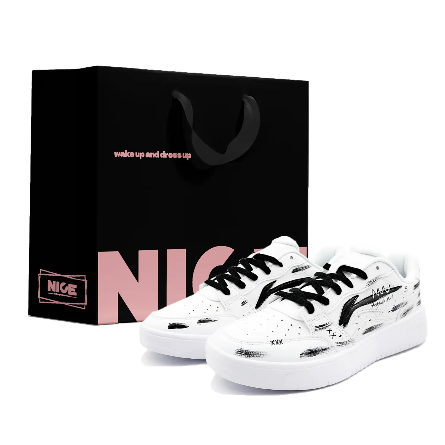 LINING Кроссовки для скейтбординга Acer Truncatum с амортизацией, противоскользящие, износостойкие, низкие, мужские, черно-белые 
LINING Кроссовки для скейтбординга Acer Truncatum с амортизацией, противоскользящие, износостойкие, низкие, мужские, черно-белые