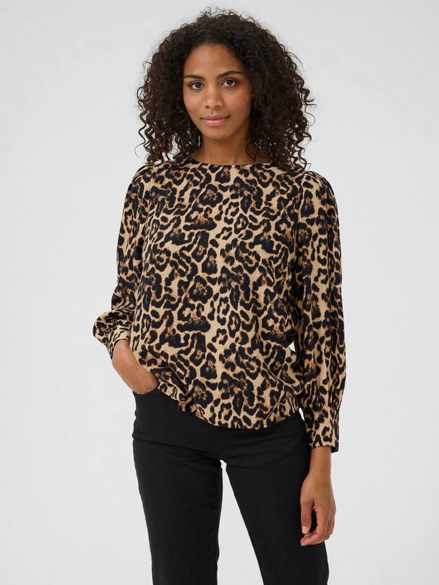 Блузка с леопардовым принтом hannah KAFFE, коричневый/разноцветный
Блузка с леопардовым принтом hannah KAFFE, коричневый/разноцветный