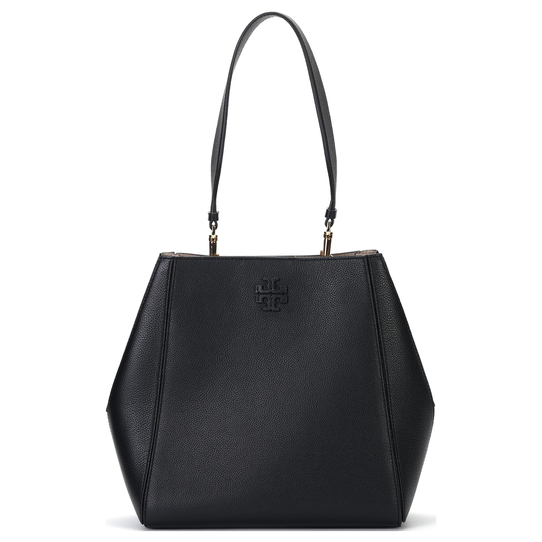 TORY BURCH Кожаная поясная сумка Киры через плечо малого размера женская черная