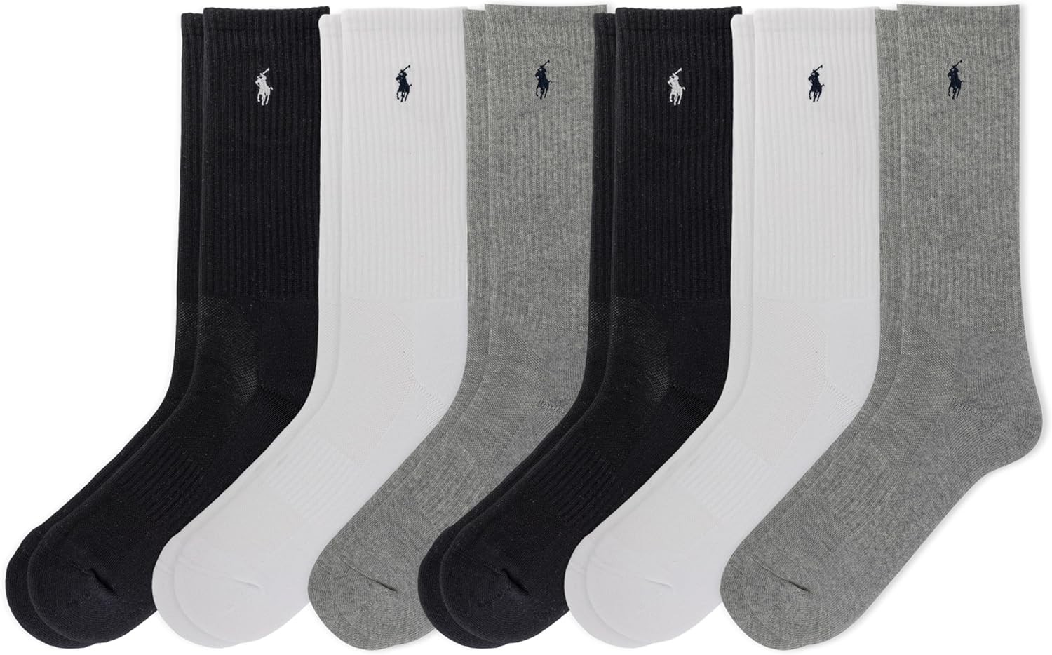 POLO RALPH LAUREN Мужские носки Performance Crew, 6 пар, Gray Heather Assorted
POLO RALPH LAUREN Мужские носки Performance Crew, 6 пар, Gray Heather Assorted