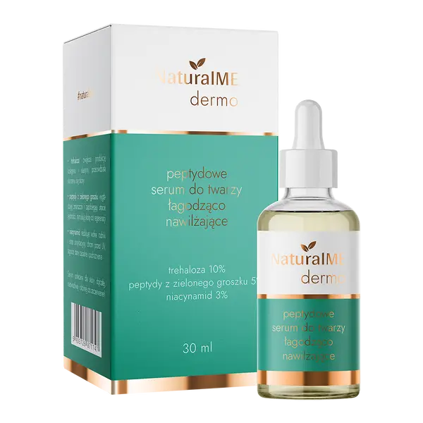 Пептидная сыворотка для лица, успокаивающая и увлажняющая, 30 мл Naturalme Dermo
Пептидная сыворотка для лица, успокаивающая и увлажняющая, 30 мл Naturalme Dermo