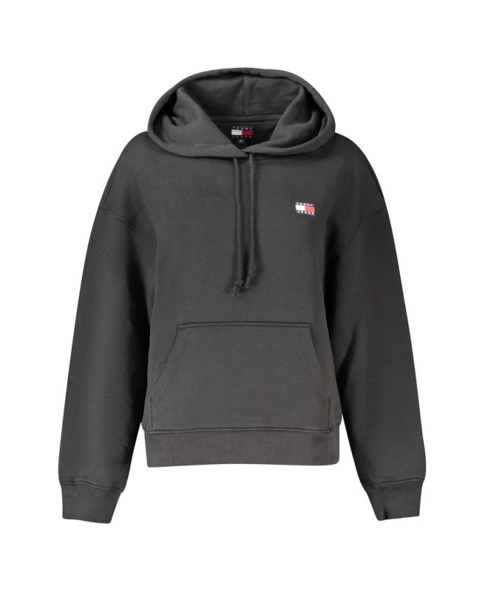 Черный хлопковый свитер с капюшоном Tommy Hilfiger, черный
Черный хлопковый свитер с капюшоном Tommy Hilfiger, черный