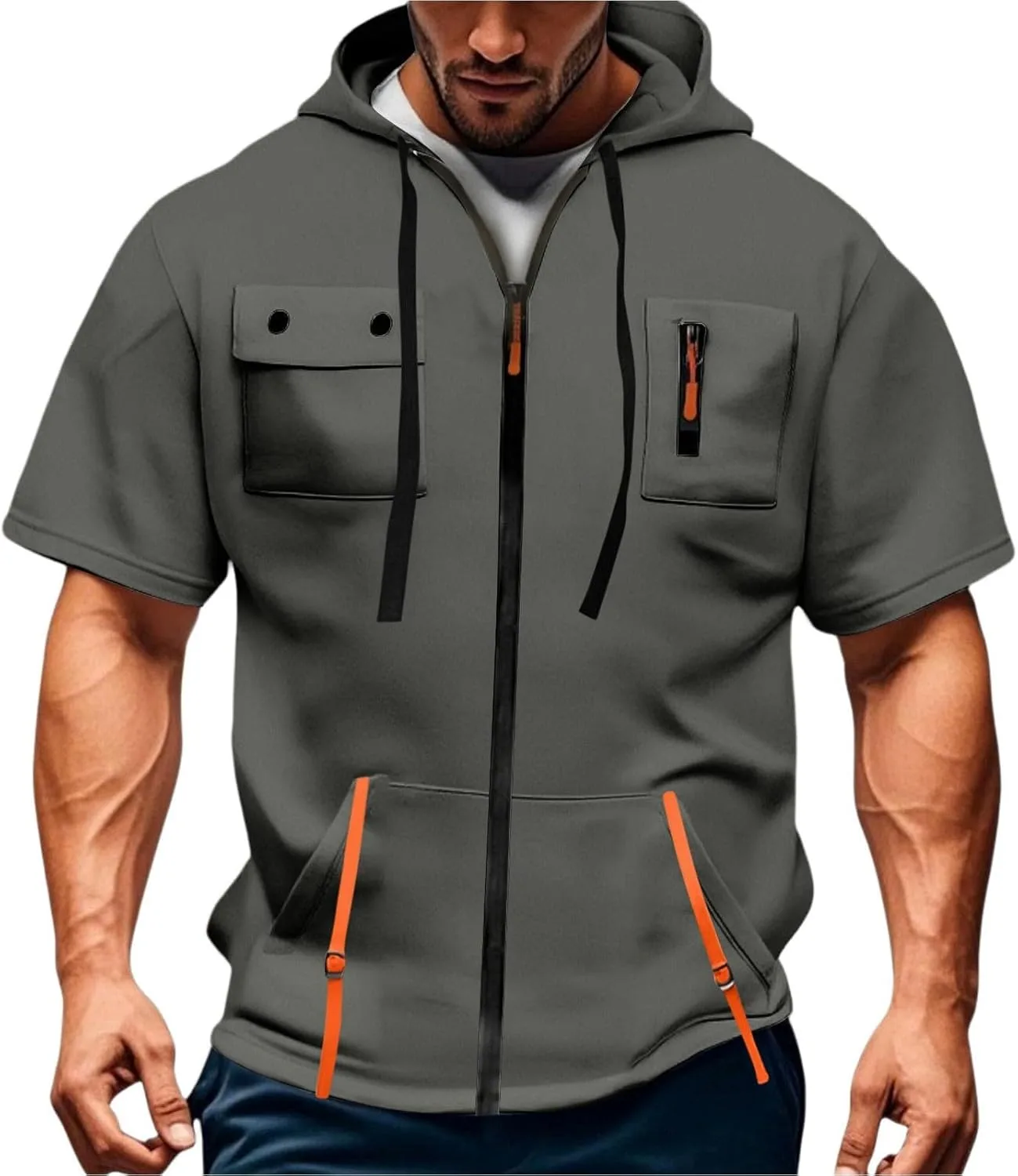 Толстовка с капюшоном RTTUIOP на молнии, короткий рукав, с карманом
Толстовка с капюшоном RTTUIOP на молнии, короткий рукав, с карманом