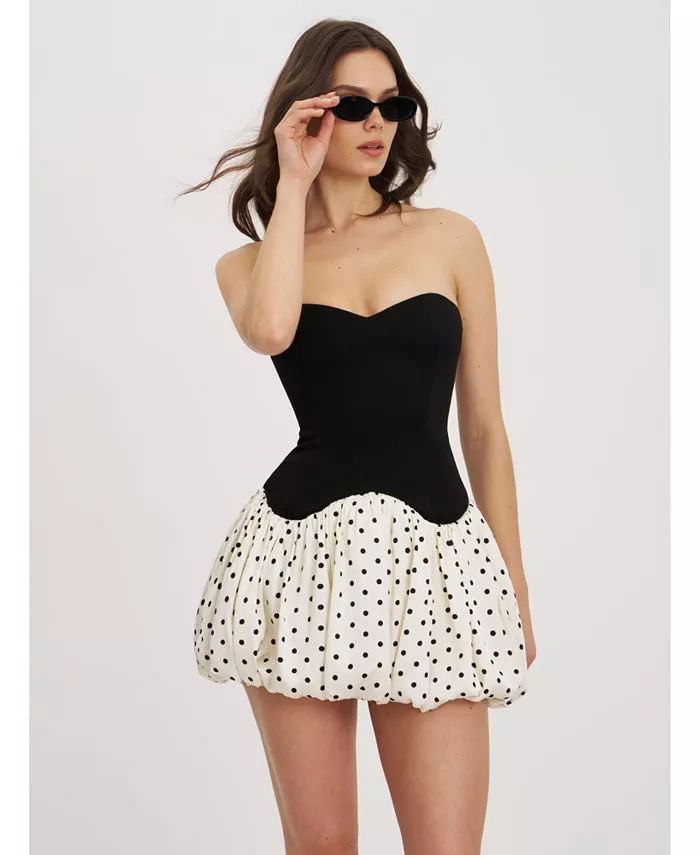 Женское мини-платье-корсет Dahliana в горошек с пышным подолом Miss Circle, черный
Женское мини-платье-корсет Dahliana в горошек с пышным подолом Miss Circle, черный