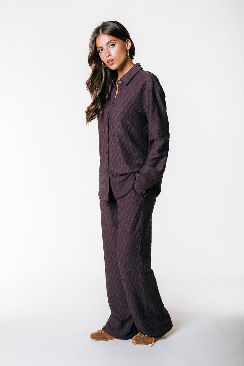 Брюки Colourful Rebel MELODY STRUCTURE PANTS, Brown
Брюки Colourful Rebel MELODY STRUCTURE PANTS, Brown