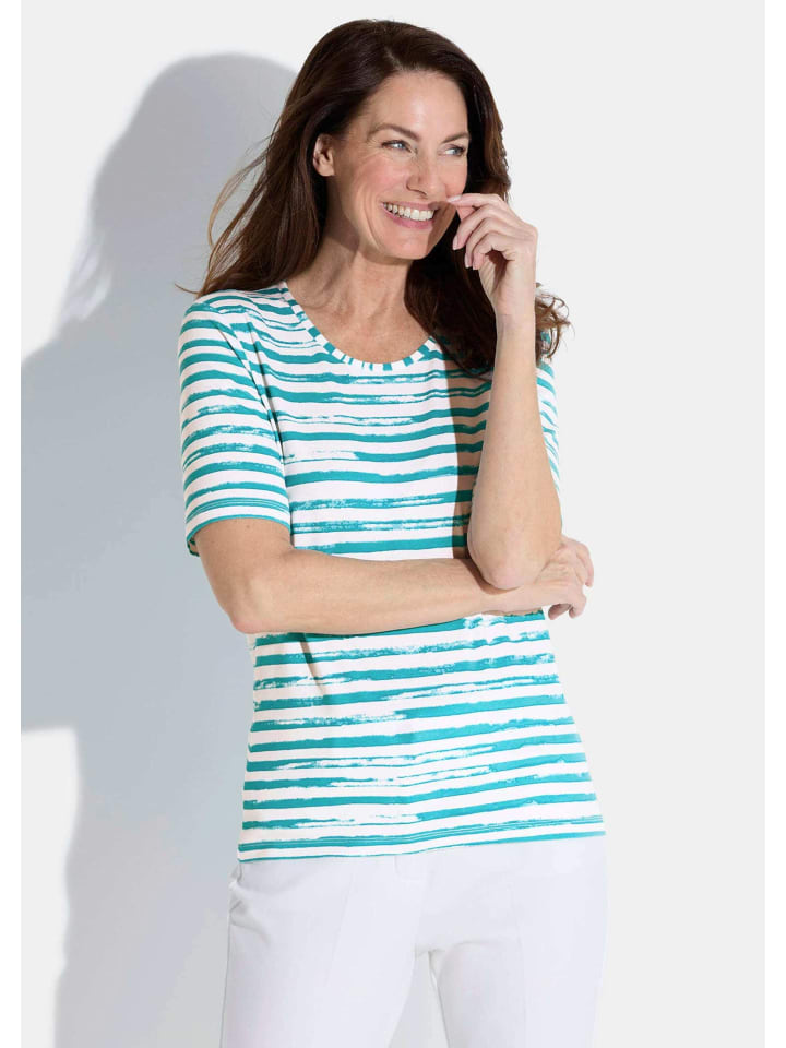 GOLDNER Короткий размер: Футболка цвета бензина / белого / с узором, Белый, GOLDNER Короткий размер: Футболка цвета бензина / белого / с узором
GOLDNER Короткий размер: Футболка цвета бензина / белого / с узором, Белый, GOLDNER Короткий размер: Футболка цвета бензина / белого / с узором