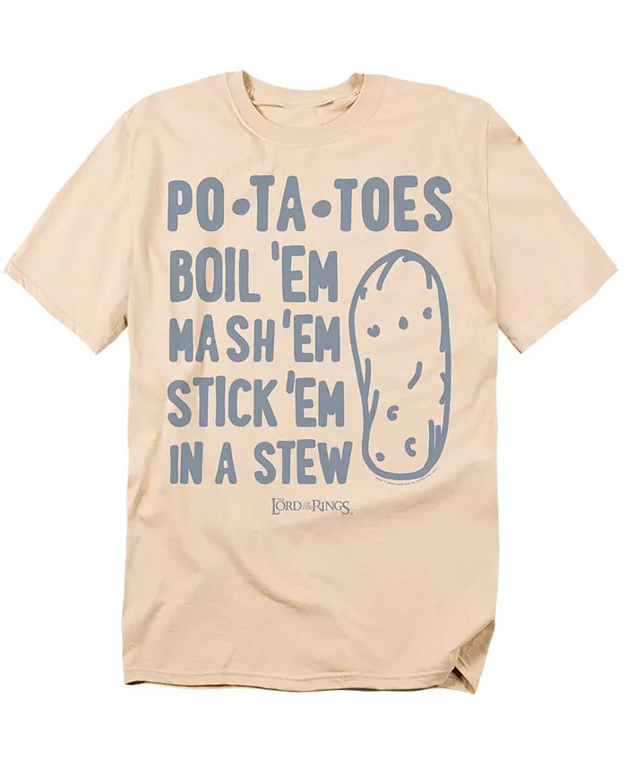 Мужская футболка Lord Of The Rings The Taters Logovision, загар/бежевый
Мужская футболка Lord Of The Rings The Taters Logovision, загар/бежевый