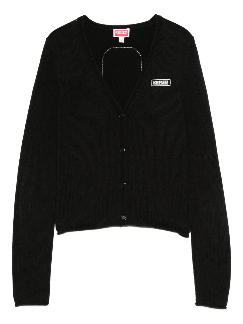 Кардиган на пуговицах с логотипом KENZO, черный
Кардиган на пуговицах с логотипом KENZO, черный