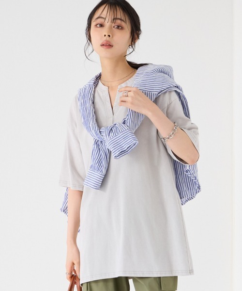 Туника свободного кроя, 100% хлопок, рукав 5/8, воротник-хенли SMILE LAND, угольно-серый
Туника свободного кроя, 100% хлопок, рукав 5/8, воротник-хенли SMILE LAND, угольно-серый