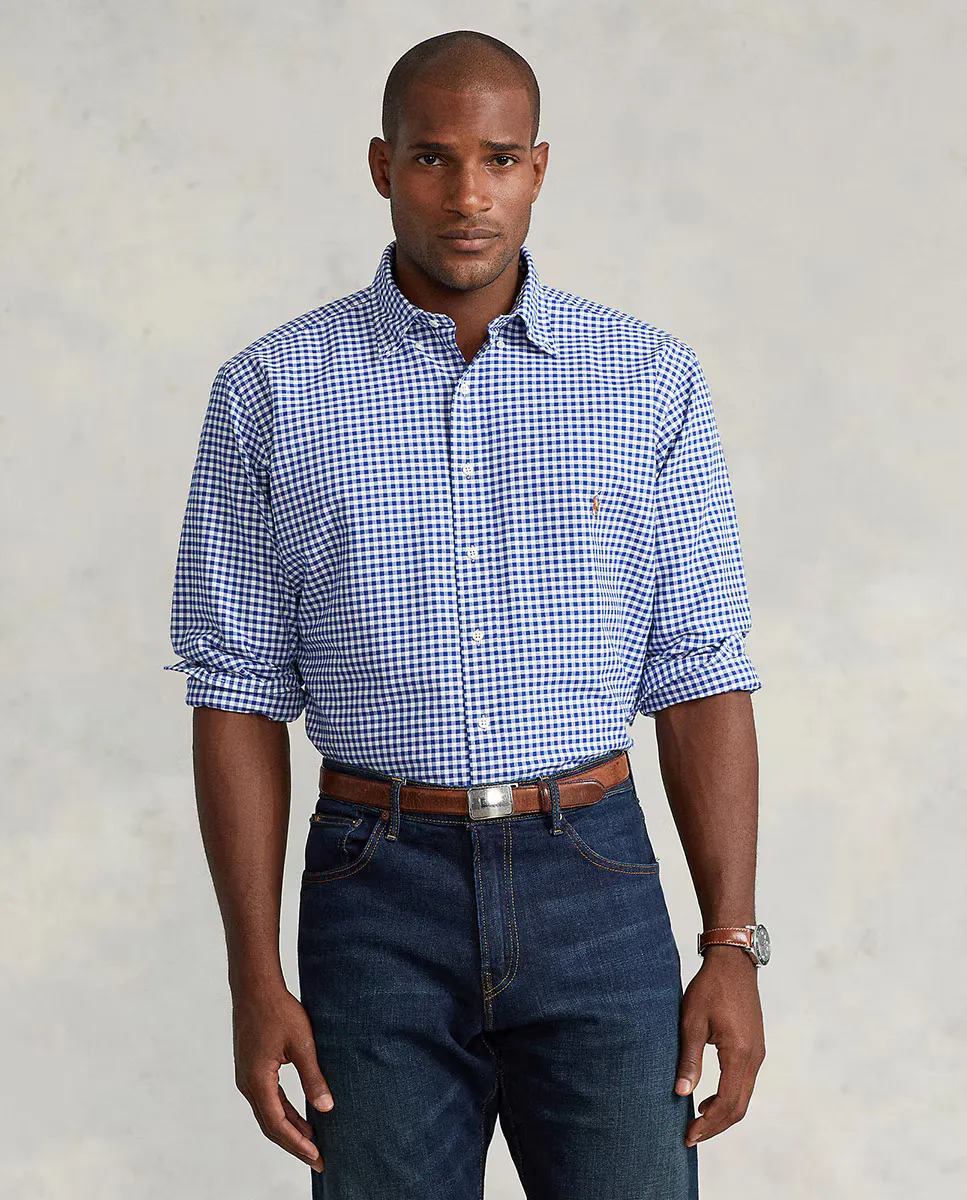 Мужская рубашка Оксфорд Classic подходит для больших размеров Polo Ralph Lauren, темно-синий
Мужская рубашка Оксфорд Classic подходит для больших размеров Polo Ralph Lauren, темно-синий