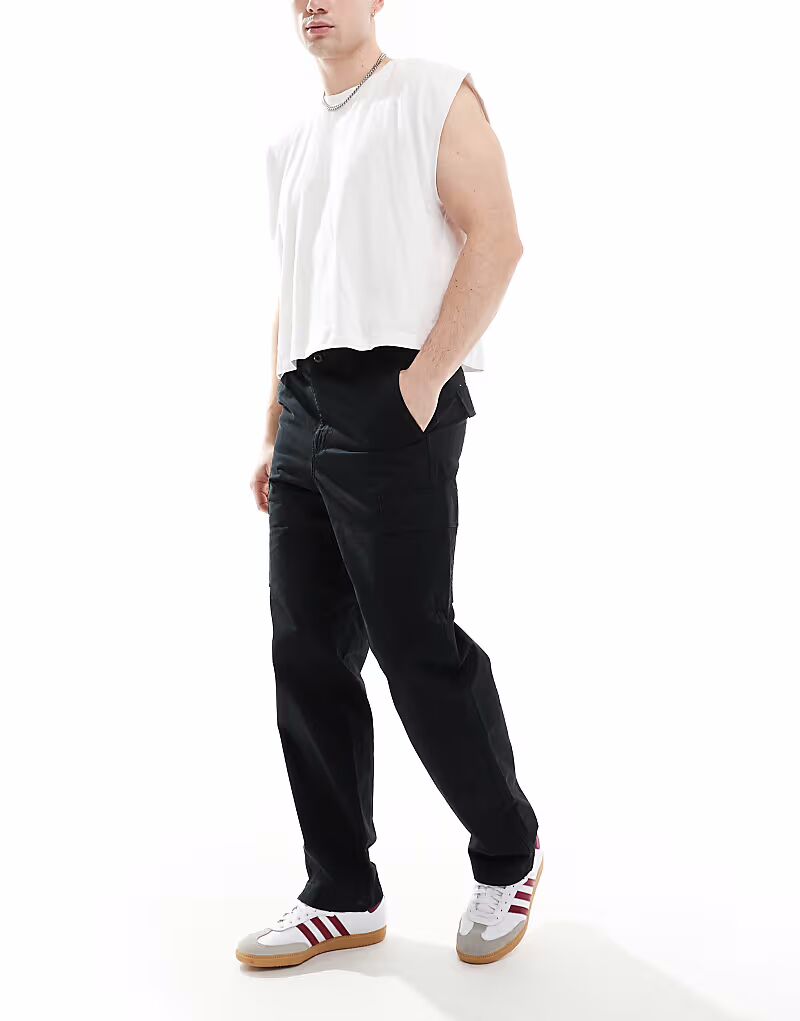 Свободные брюки-карго черного цвета Jj Rebel
Свободные брюки-карго черного цвета Jj Rebel