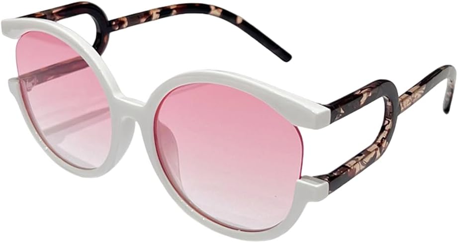 Модные солнцезащитные очки большого размера, круглые, с полой внутренней отделкой, женские, цветные, для активного отдыха и путешествий, с защитой от УФ-излучения UV400 TKKTLLT, White Pink
Модные солнцезащитные очки большого размера, круглые, с полой внутренней отделкой, женские, цветные, для активного отдыха и путешествий, с защитой от УФ-излучения UV400 TKKTLLT, White Pink