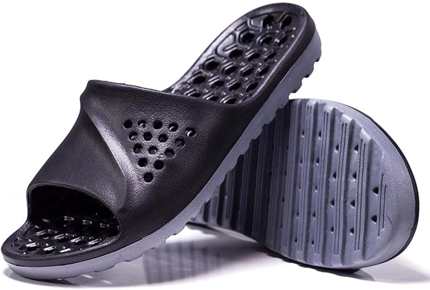 Легкие слайд-тапочки Eliogn для мужчин и женщин с массажной подошвой, вырезами, для душа, быстросохнущие водные обувь для мужчин и женщин, черный
Легкие слайд-тапочки Eliogn для мужчин и женщин с массажной подошвой, вырезами, для душа, быстросохнущие водные обувь для мужчин и женщин, черный