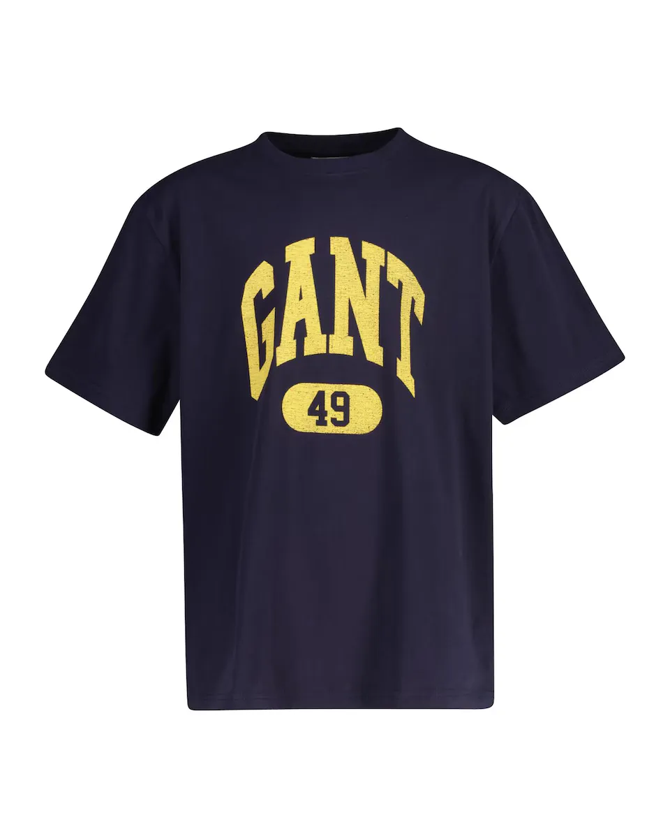 Футболка с короткими рукавами и рисунком на груди Gant, синий
Футболка с короткими рукавами и рисунком на груди Gant, синий