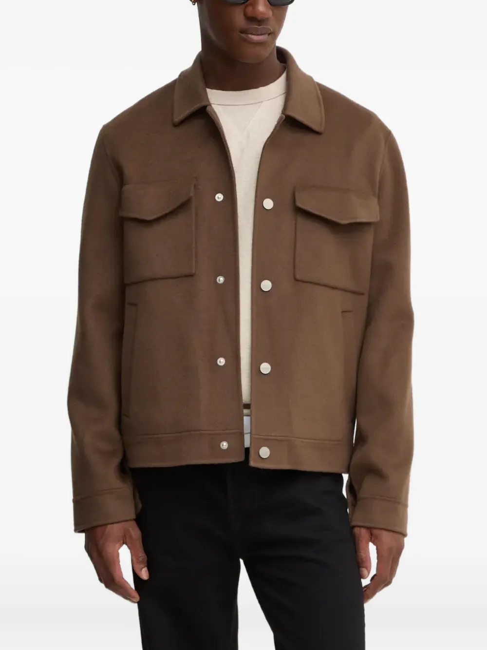 Шерстяная куртка с карманами Nanushka, коричневый
Шерстяная куртка с карманами Nanushka, коричневый