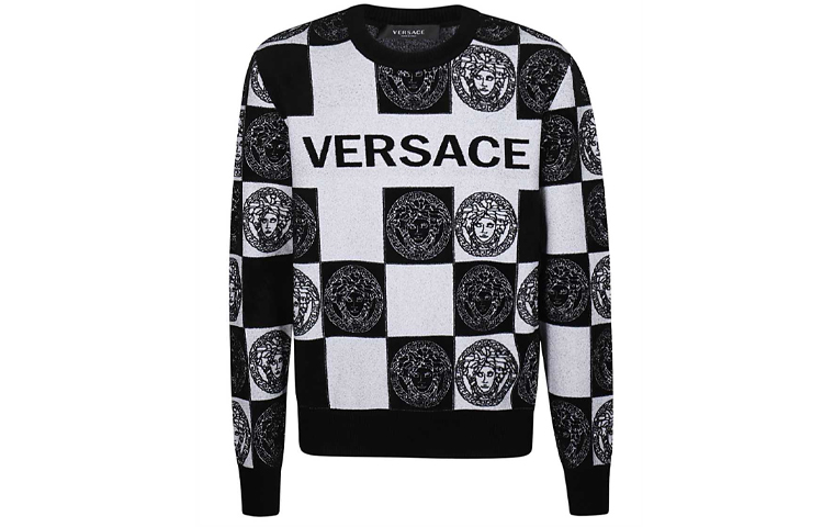 Свитер мужской черно-белый VERSACE
Свитер мужской черно-белый VERSACE