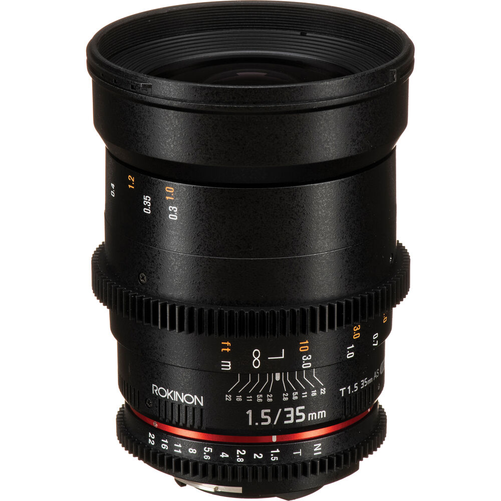 Объектив Rokinon 35mm T1.5 Cine DS для крепления Nikon F
Объектив Rokinon 35mm T1.5 Cine DS для крепления Nikon F
