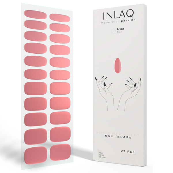 Гибридные наклейки для ногтей светло-розового цвета, 1 упаковка. Inlaq Nail wraps uv/led, цвет jasny różowy
Гибридные наклейки для ногтей светло-розового цвета, 1 упаковка. Inlaq Nail wraps uv/led, цвет jasny różowy