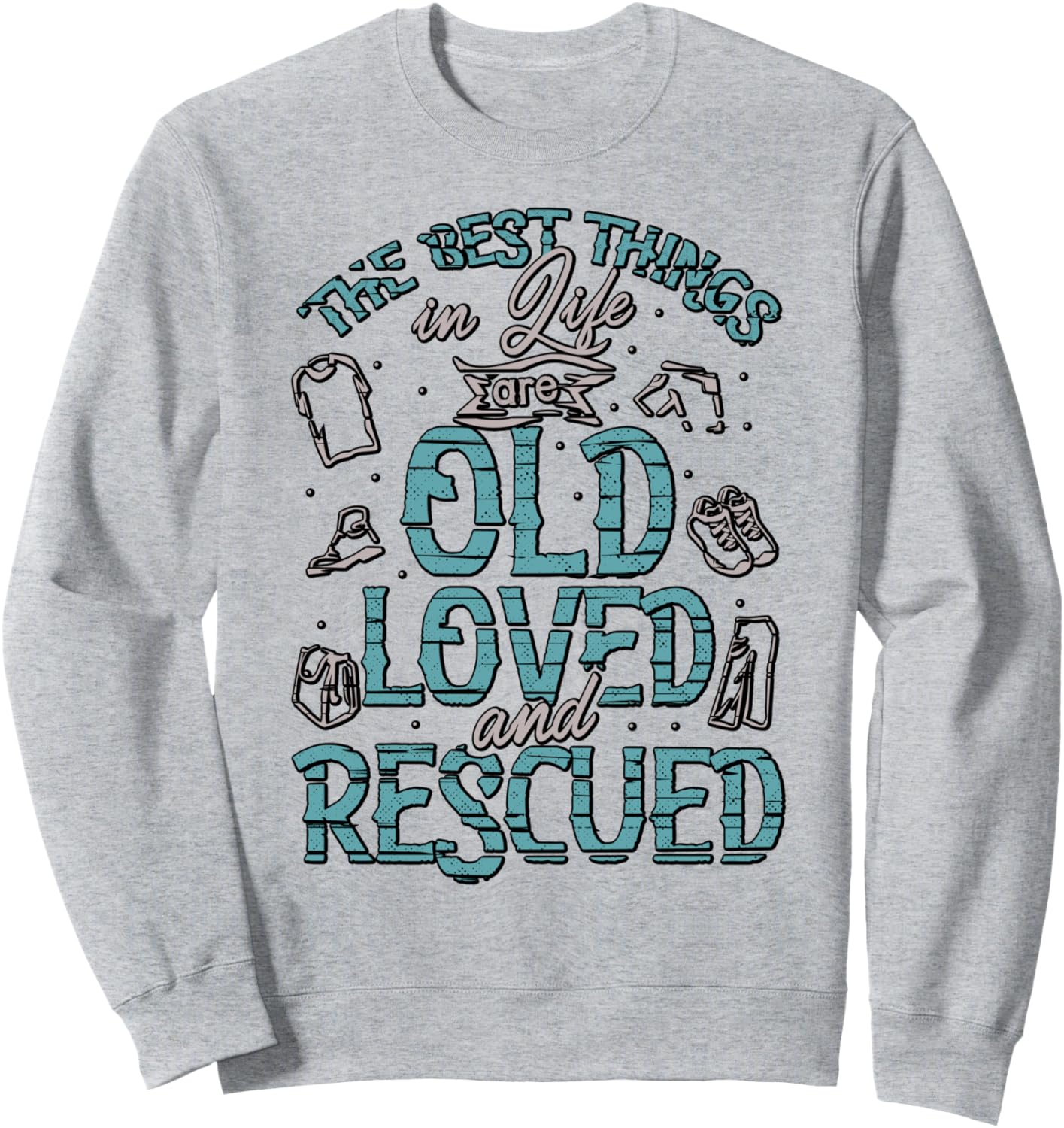 Покупка вещей в секонд-хенде. Толстовка Лучшие вещи в жизни Funny Thrifter Junking Second Hand, серый
Покупка вещей в секонд-хенде. Толстовка Лучшие вещи в жизни Funny Thrifter Junking Second Hand, серый