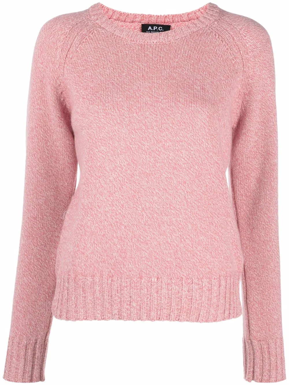 Шерстяной джемпер с круглым вырезом A.P.C., розовый
Шерстяной джемпер с круглым вырезом A.P.C., розовый