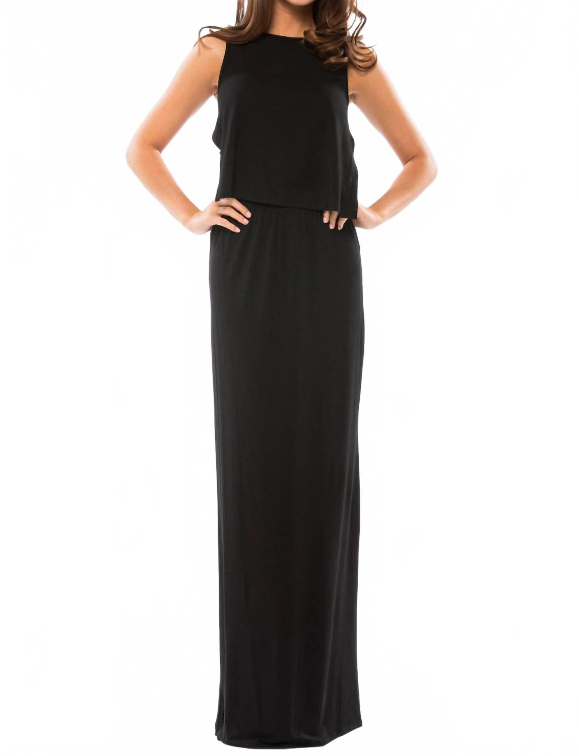 DO+BE Длинное платье с плетеной спинкой, черное
DO+BE Длинное платье с плетеной спинкой, черное