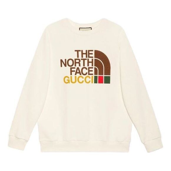 Свитер x the north face cotton sweater 'beige' Gucci, бежевый 
Свитер x the north face cotton sweater 'beige' Gucci, бежевый