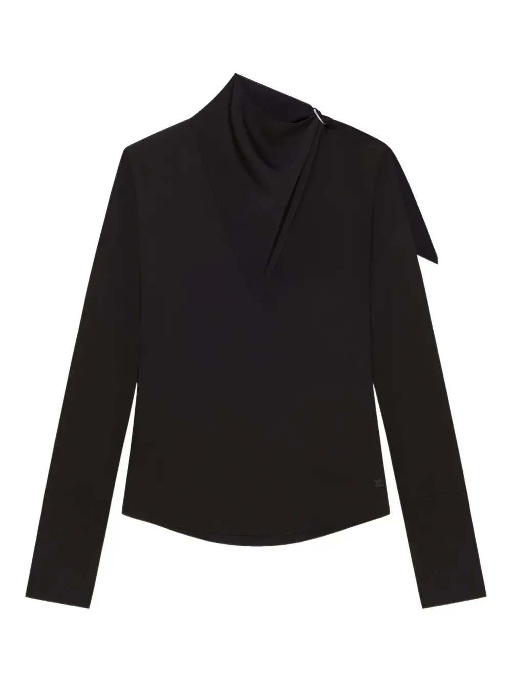 Блузка асимметричного кроя Courrèges, черный
Блузка асимметричного кроя Courrèges, черный