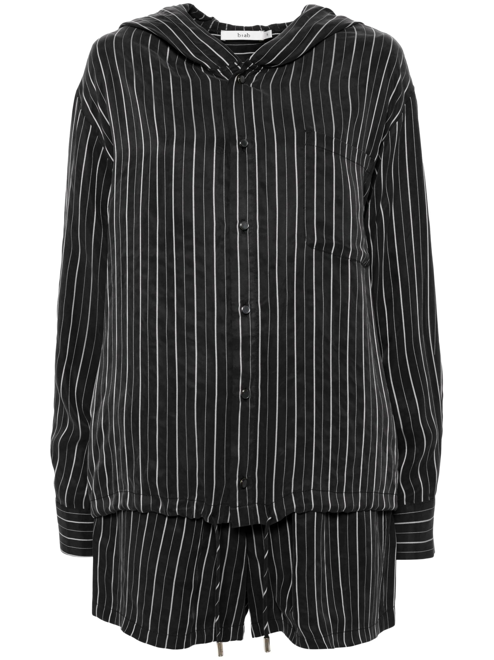 Комплект из топа и шортов в полоску B+Ab, черный
Комплект из топа и шортов в полоску B+Ab, черный