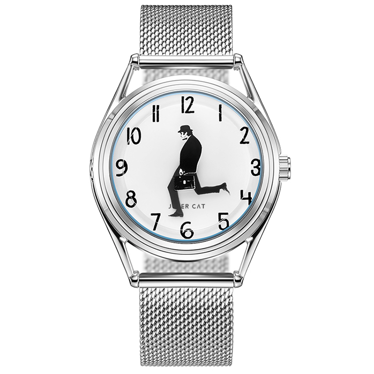 Кварцевые часы со стальным ремешком Унисекс Синий циферблат JOKER CAT
Кварцевые часы со стальным ремешком Унисекс Синий циферблат JOKER CAT