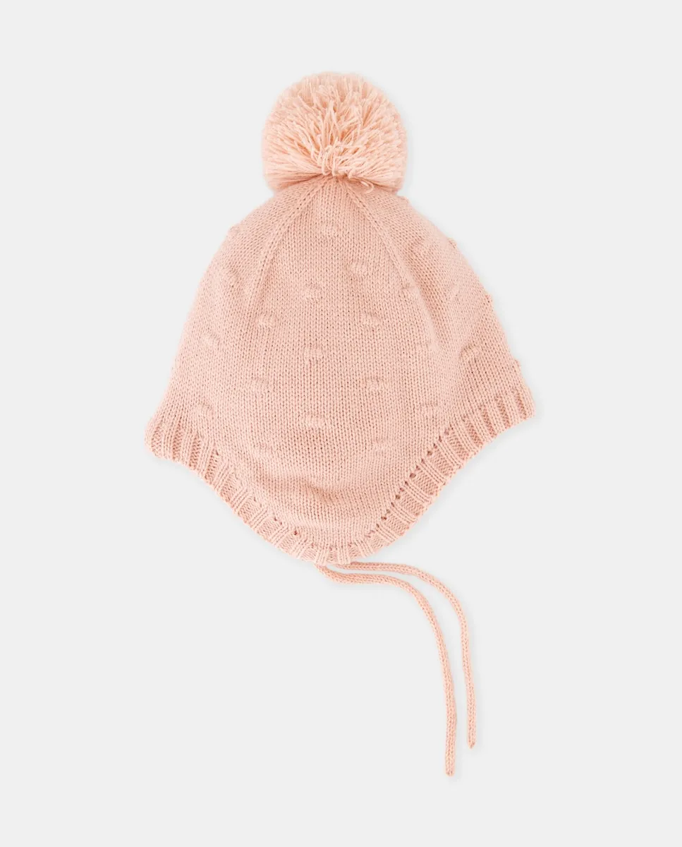 Шапочка вязаная из гладкой пряжи с помпоном для младенца Baby El Corte Inglés, розовый
Шапочка вязаная из гладкой пряжи с помпоном для младенца Baby El Corte Inglés, розовый