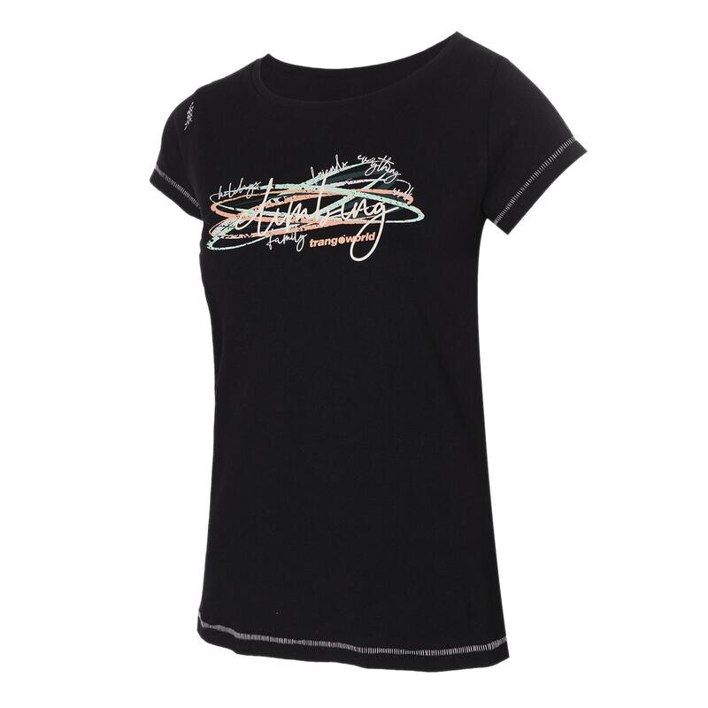 Женская футболка с коротким рукавом Trangoworld Cervia черная 
Женская футболка с коротким рукавом Trangoworld Cervia черная