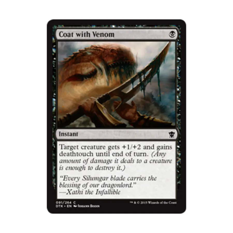 CCG Пальто с ядом (С), MTG - Dragons of Tarkir
CCG Пальто с ядом (С), MTG - Dragons of Tarkir